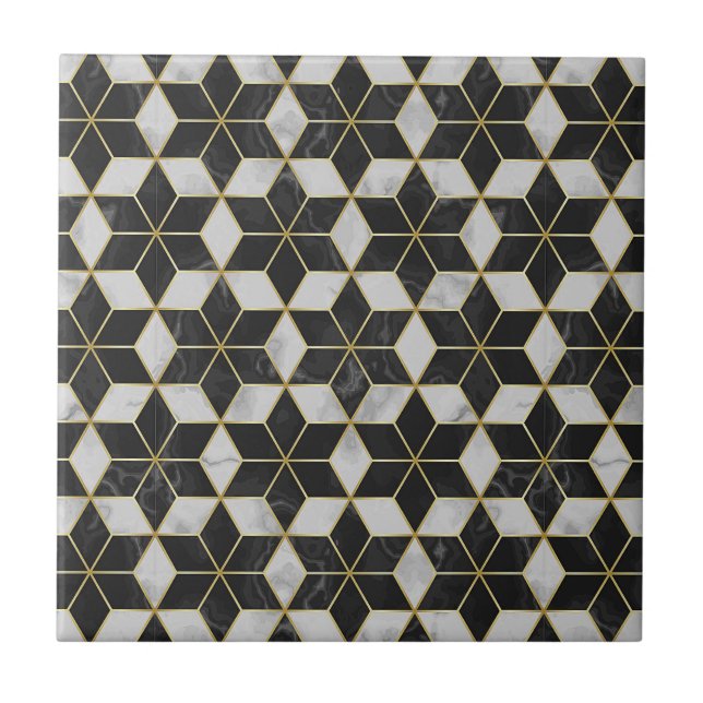 Small Bathroom Black and Gold wall tiles (Front)