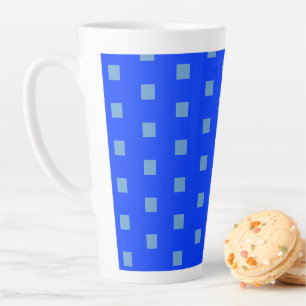 Small Blue Pattern Large Latte Mug