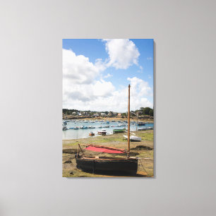 Small Boats Ploumanac'H, France Canvas Print