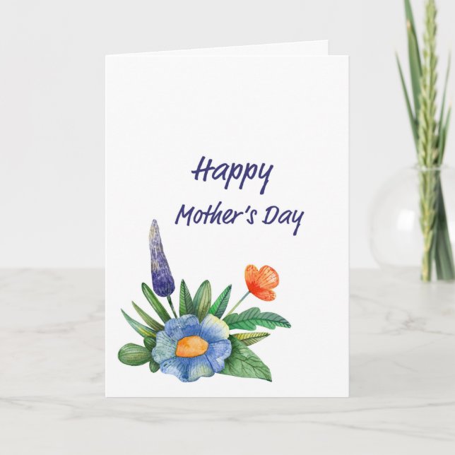 Small Bouquet Mother's Day Card (Front)
