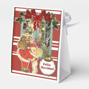 Small box for Christmas present, Santa Claus
