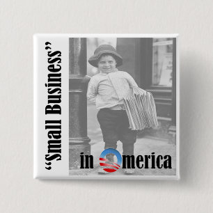 Small Business 15 Cm Square Badge