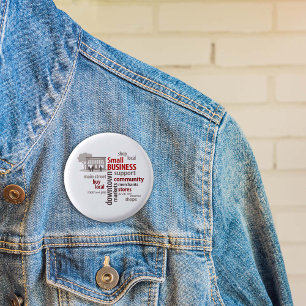 Small Business 3 Cm Round Badge