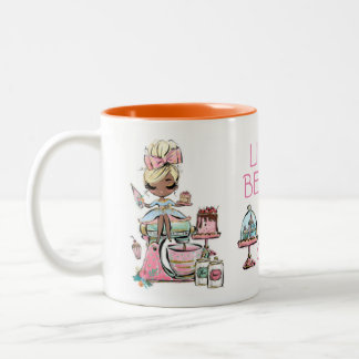 Small Business Bakery, cupcakes Two-Tone Coffee Mug