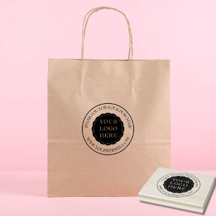 Small Business Custom Wood Art Stamp with Logo