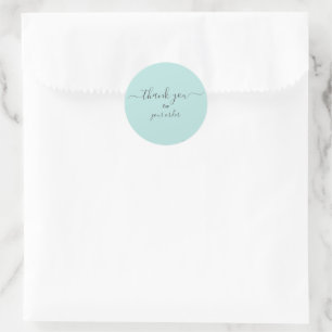 Small Business Customer Thank You Classic Round St Sticker