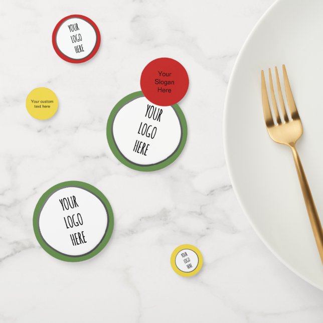 Small Business Event Branding Logo Confetti (Group)