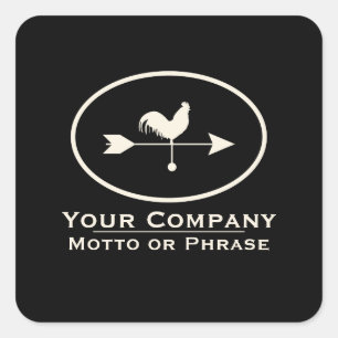 Small Business Ivory Weathervane Square Sticker