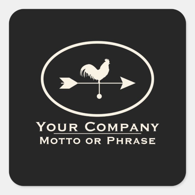 Small Business Ivory Weathervane Square Sticker (Front)