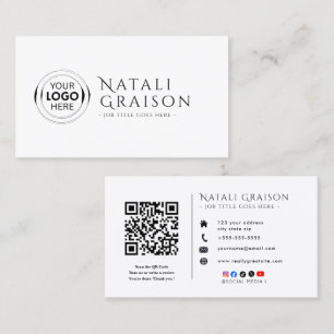 Small Business Owner Logo Corporate Minimalis Card