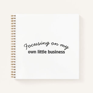 Small Business Owner Mindful Work Planner Notebook