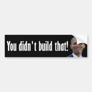Small Business Owners - Anti Obama Bumper Sticker