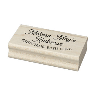 Small business personal handcrafted with love rubber stamp