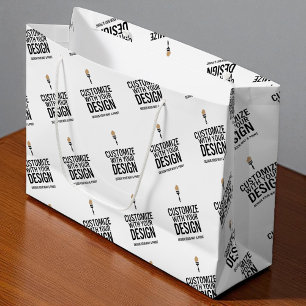 Small Business Personalised Company Branded  Large Gift Bag
