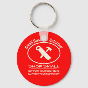 Small Business Saturday Hardware (white) Key Ring