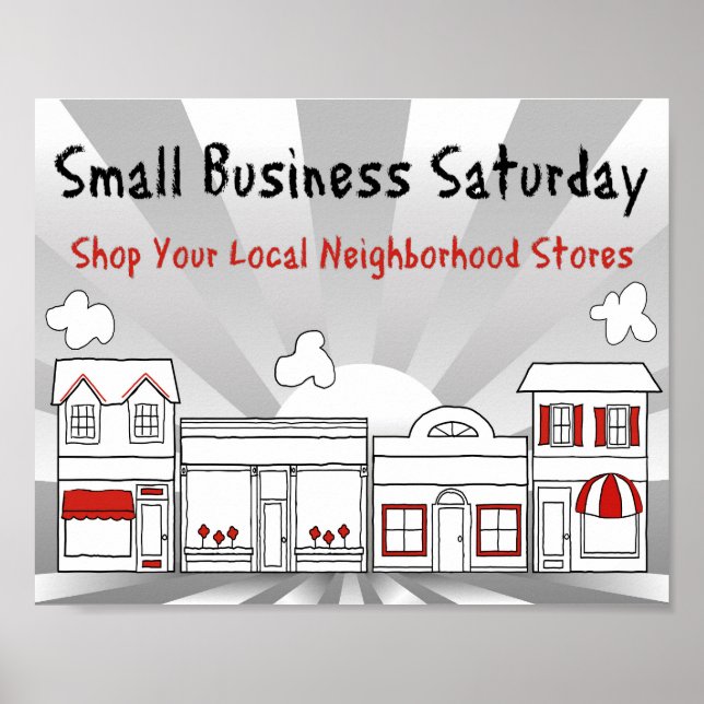 Small Business Saturday Postcard Poster (Front)