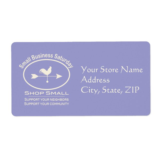 Small Business Saturday Weathervane (white) (Front)