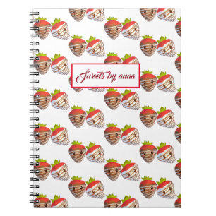 Small Business Strawberry Sweets Shop  Notebook