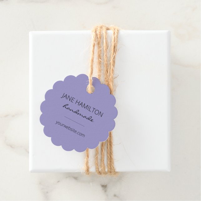 Small Business Supplies Purple Packaging Tags (In Situ)