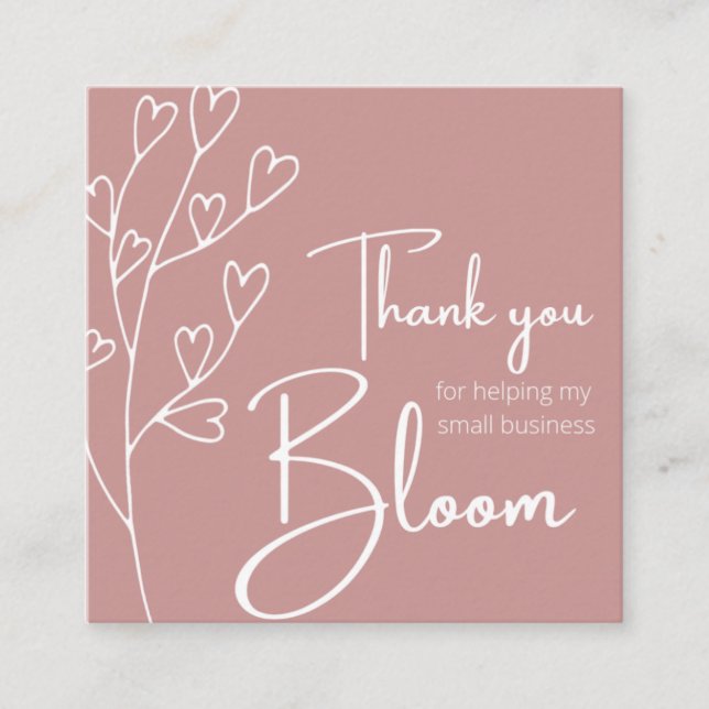Small Business Thank You Card (Front)