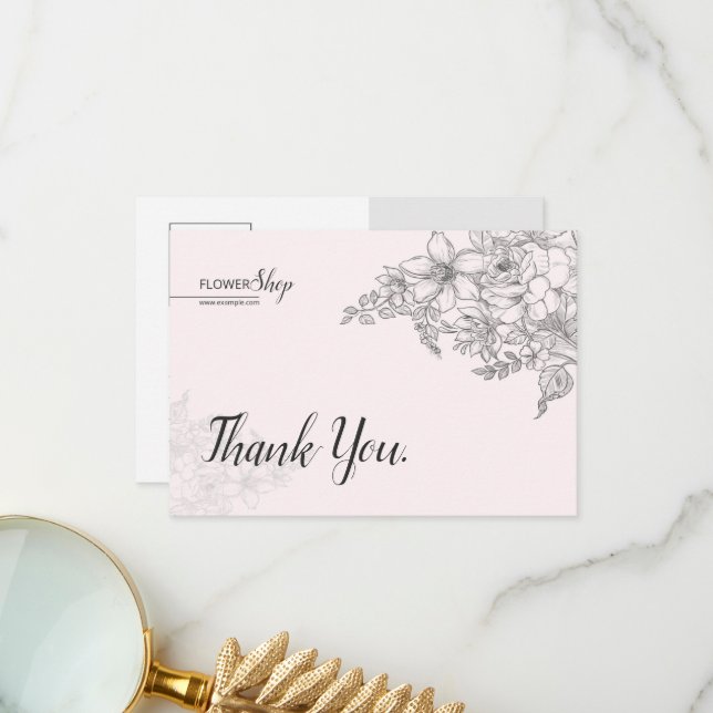 Small Business Thank You Card (Front/Back In Situ)