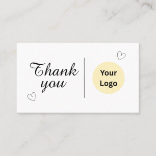 Small Business Thank You Card Minimalist