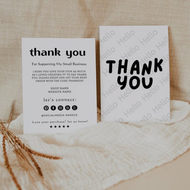 Small Business Thank You Card Printable (Creator Uploaded)