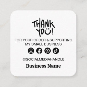 Small Business Thank You Enclosure Card