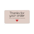Small Business Thank You Package Label