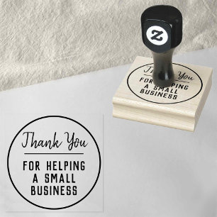 Small Business Thank You Rubber Stamp
