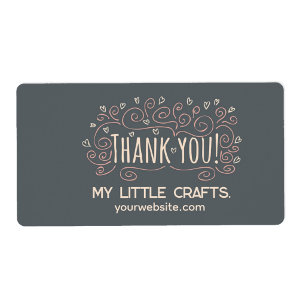 Small business thank you script typography
