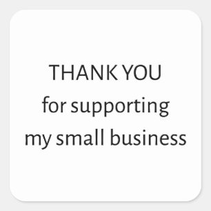 Small Business Thank You Sticker Packaging Label