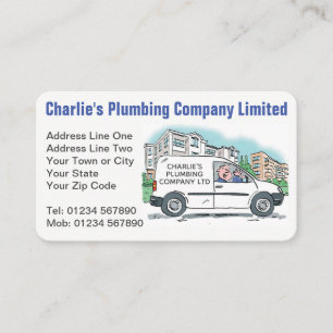 Small Business with Name on Company Van Business Card