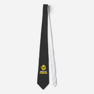 Small But Furious Angry Yellow Duck Cute Sarcastic Tie