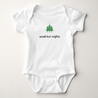 small but mighty baby bodysuit