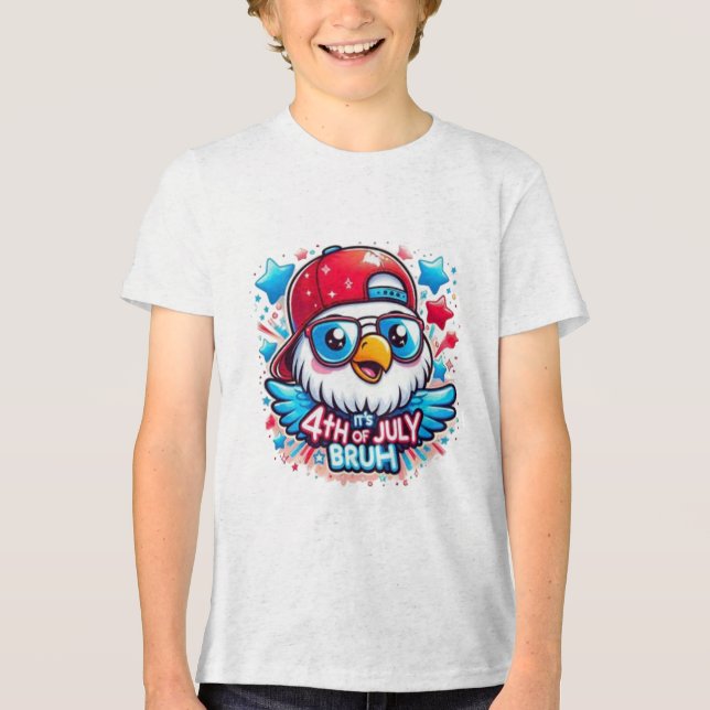 Small but Mighty National Day Tri-Blend Shirt (Front)