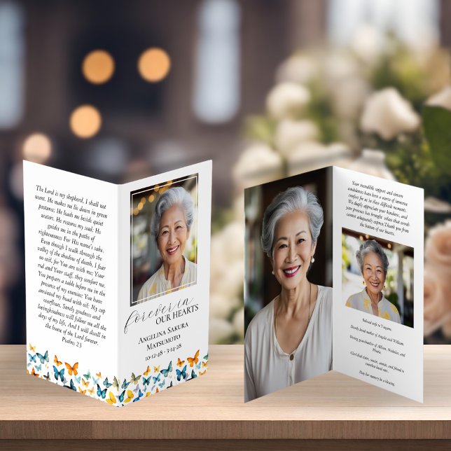 Small Butterfly Memorial Prayer Card  (Creator Uploaded)