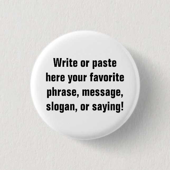 Small Button (1¼  Inch) (Front)