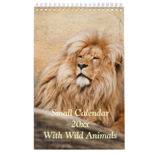Small Calendar 2025 With Wild Animals