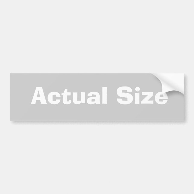 Small Car Bumper Sticker (Front)