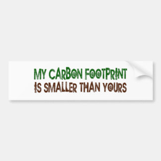 Small Carbon Footprint Bumper Sticker