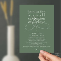 Small Celebration of Big Love, Elegant Minimalist