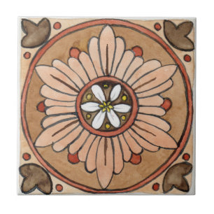 Small ceramic tile Sicily-inspired “Mozia”