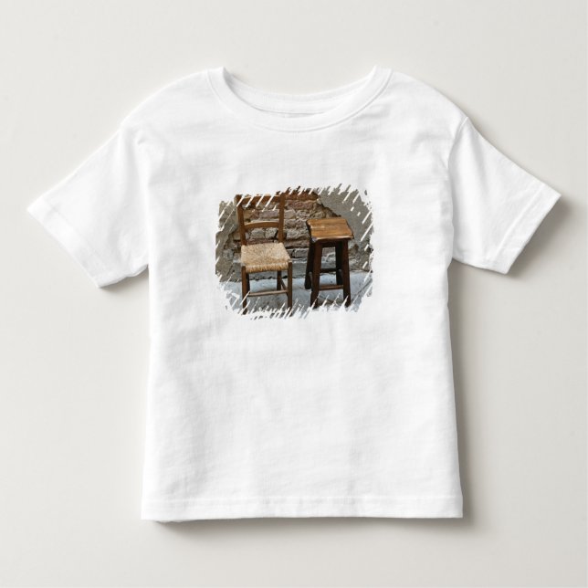 Small chair and stool, Pienza, Italy Toddler T-Shirt (Front)