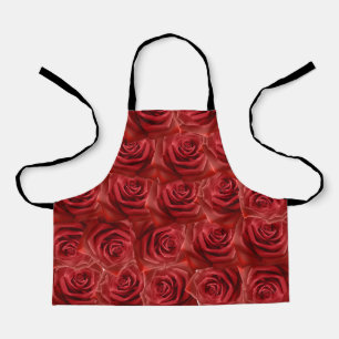 Small Children Apron Red Roses