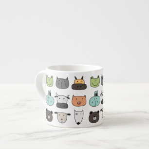 Small Childs Mug - Animal Faces