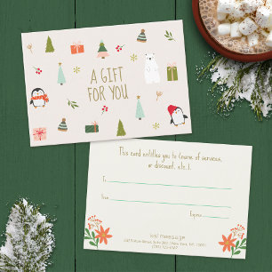 Small Christmas Gift Certificate