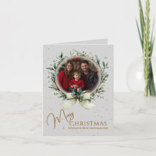  Small Christmas Photo Card Folded Greeting Card