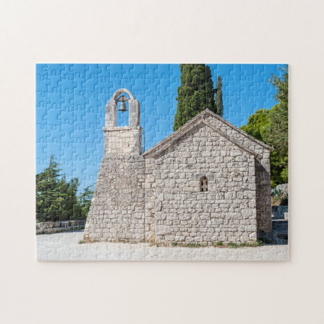 Small church on Marjan hill near Split - Croatia Jigsaw Puzzle (Horizontal)