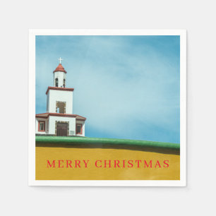 Small church view napkins